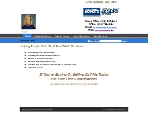 Web site www.annejackson.com, Anne Cheek Jackson