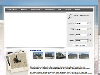 Web site www.carolinabeach-nc.com, Walker Realty & Investments