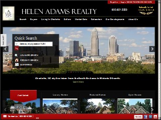 Web site www.helenadamsrealty.com, Helen Adams Realty