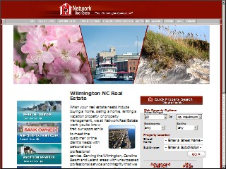 Web site www.networkwilmington.com, Network Real Estate